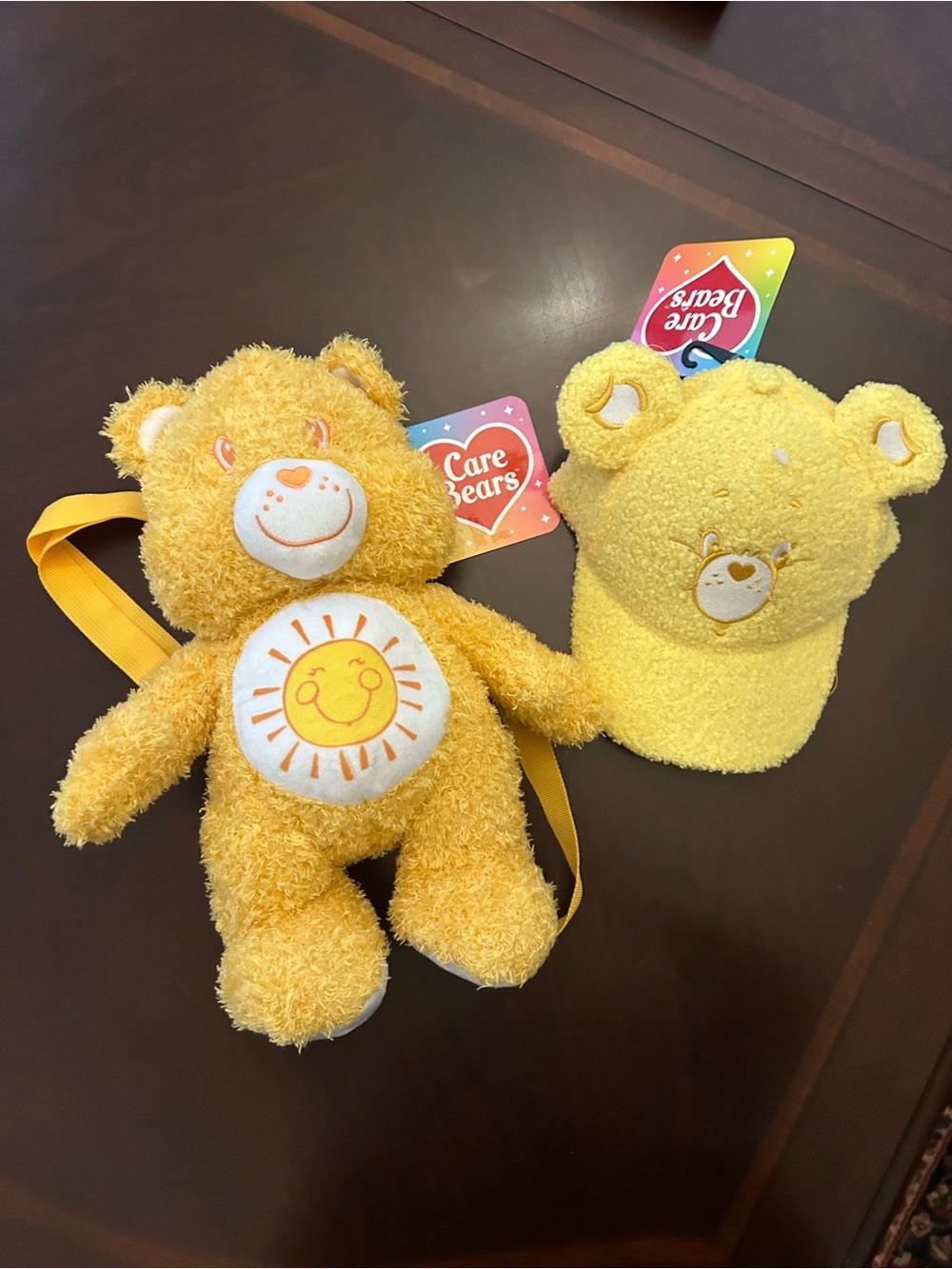 Care Bears Funshine Bear Backpack and Hat Set